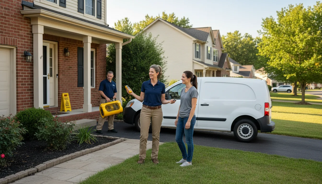 Water restoration image for Dehumidification And Cleanup Services in Lizemores, WV